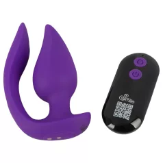   Smile - 2u1 analni vibrator i stimulator klitorisa - ljubičasta