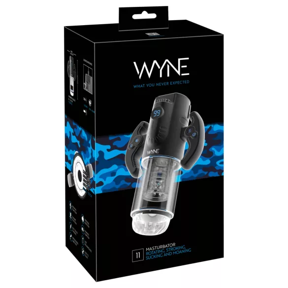 WYNE 11 - automatski muški masturbator - crna