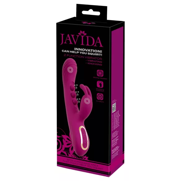 Javida - vibrator s kuglicama i stimulacijom klitorisa - ljubičasta