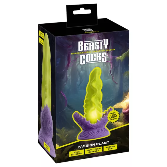 Beasty Cocks Passionate Plant - svjetleći dildo - zeleni
