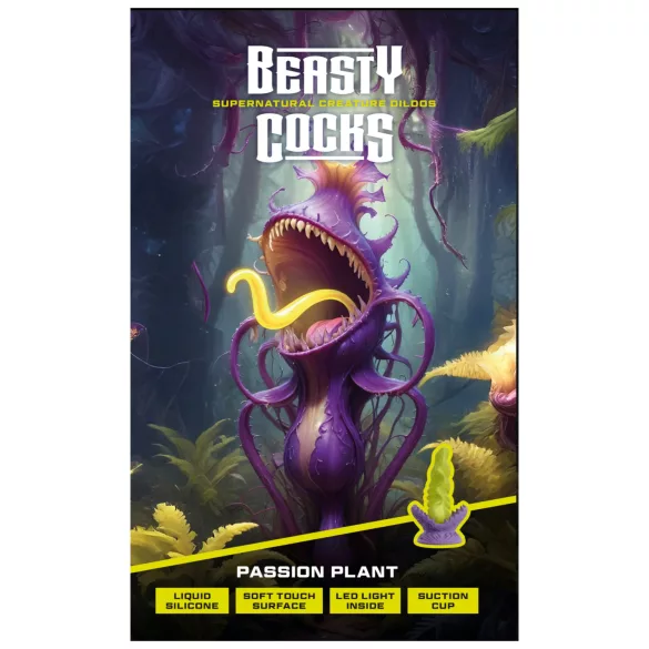 Beasty Cocks Passionate Plant - svjetleći dildo - zeleni
