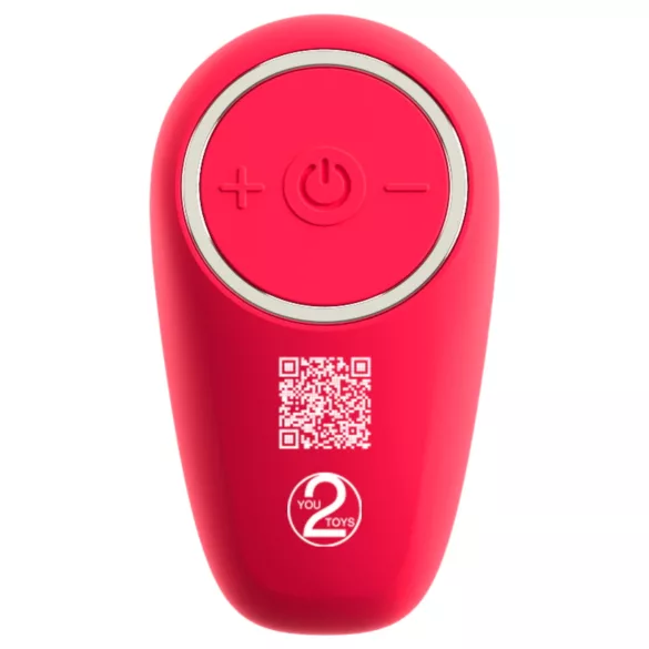 You2Toys Strapless - trostruki vibrirajući dildo bez remena (rozi)