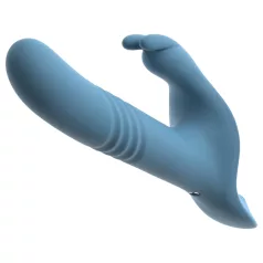   You2Toys - 3-dijelni navlakujući zečji potisni vibrator s daljinskim upravljačem (plavi)