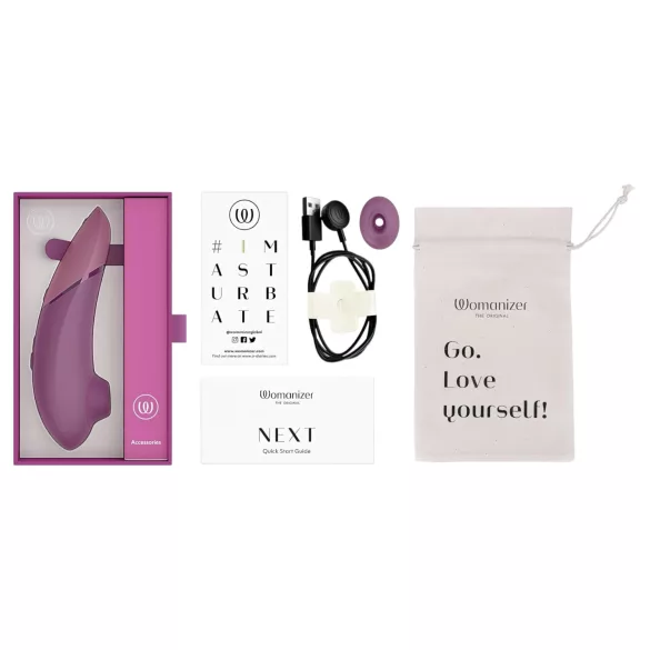 Womanizer Next - stimulator klitorisa na zračne valove - punjivi - roza