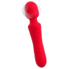 Sweet Smile - bežični, vodootporni wand vibrator (crveni)