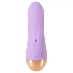   Cuties - akumulatorski, vodootporni mini vibrator s rukom za klitoris (ljubičasti)