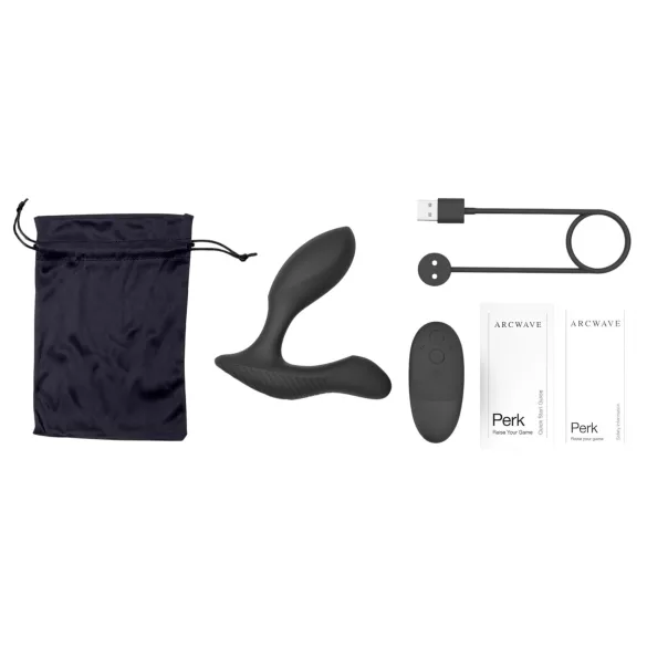 Arcwave Perk - masažer prostate s daljinskim upravljačem (crni)