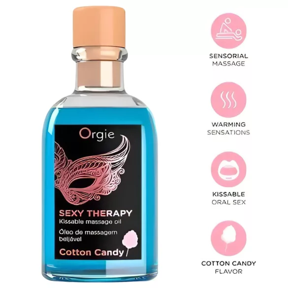 Orgie Sexy Therapy - set za masažno ulje - okus vata šećer