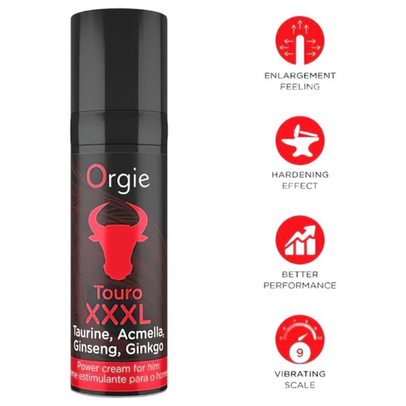 Orgie Touro XXXL - krema za jačanje erekcije (15ml)