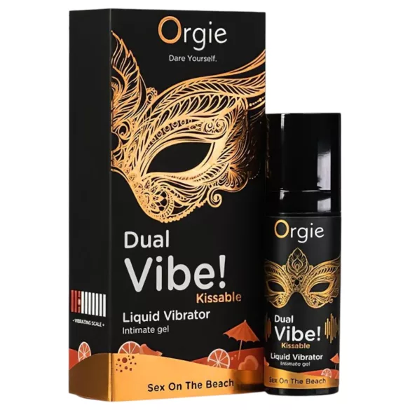 Orgie Dual Vibe - tekući vibrator za unisex upotrebu - Sex on the Beach - 15ml