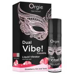   Orgie Dual Vibe - unisex tekući vibrator - Jagoda - Gin Tonic (15ml)