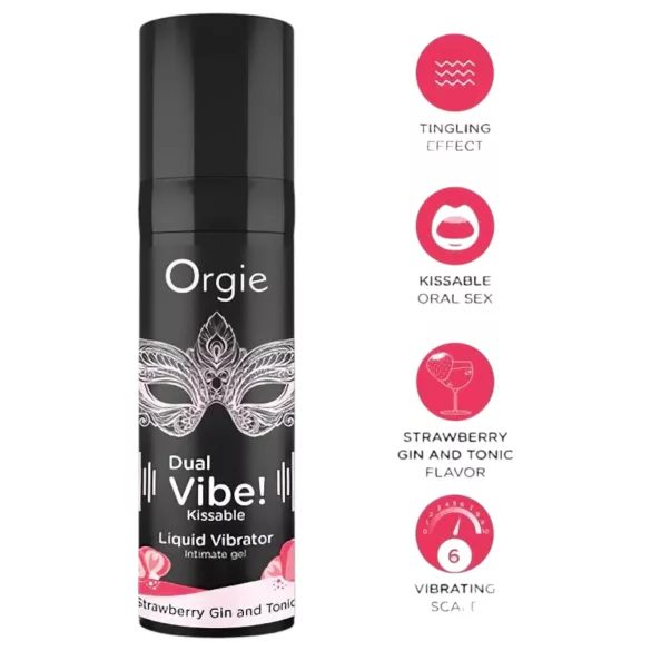Orgie - Tekući vibrator za žene i muškarce - jagoda gin tonic - 15ml