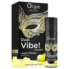   Orgie Dual Vibe - uniseks tekući vibrator - Gin Tonic (15ml)