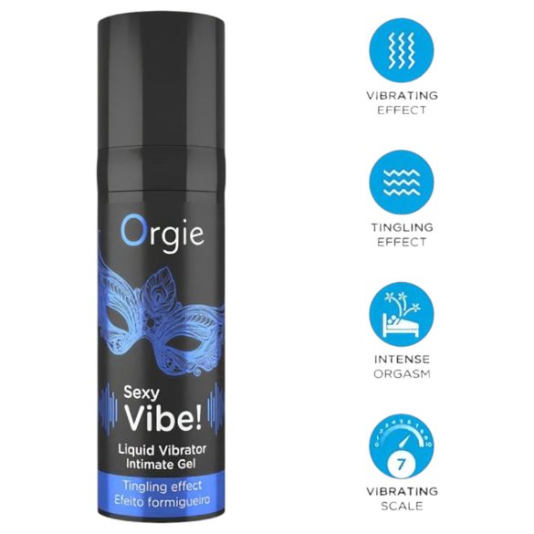 Orgie - vibracijski prsten za penis set - crni