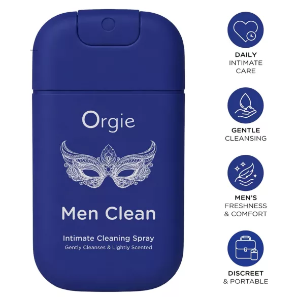 Orgie Men Clean - intimni sprej za čišćenje i osvježenje za muškarce (30 ml)