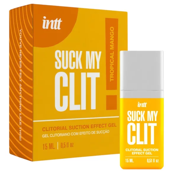 Intt Suck My Clit - gel za stimulaciju klitorisa za žene - mango (15 ml)