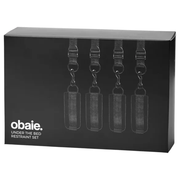 Obaie - set za vezivanje ispod madraca (crni)