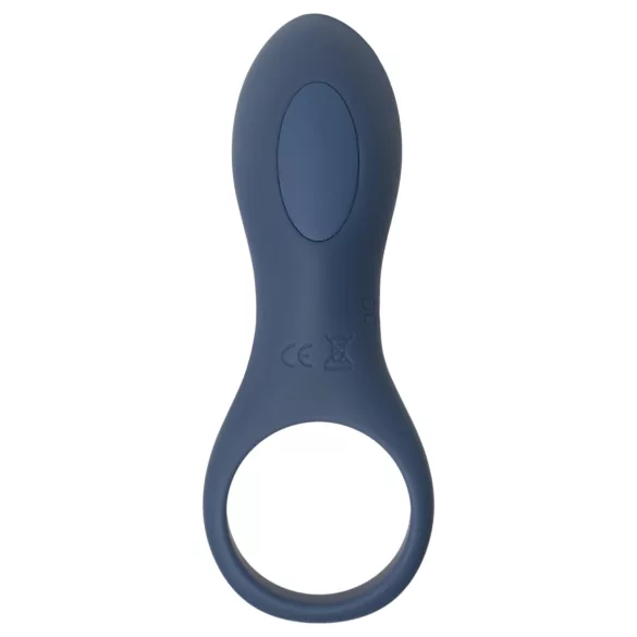 Amaysin - vibrirajući prsten za penis s punjivom baterijom (plavi)