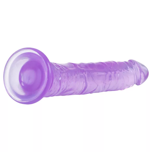 Baseks Jellies - želatinasti dildo s podložkom/prisavkom (ljubičasti)
