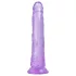 Baseks Jellies - želatinasti dildo s podložkom/prisavkom (ljubičasti)