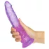Baseks Jellies - želatinasti dildo s podložkom/prisavkom (ljubičasti)