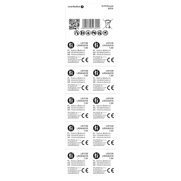 Elem - LR1130 / LR54 - baterije - 10 komada
