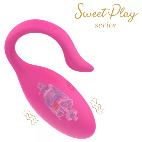 Sweet Play - vibrirajuće jaje na daljinsko upravljanje - silikon - roza