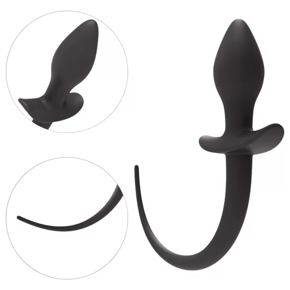 Wild Play - analni čep s repom - crni