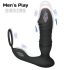 Men's Play - pametni, potiskujući analni vibrator (crni)