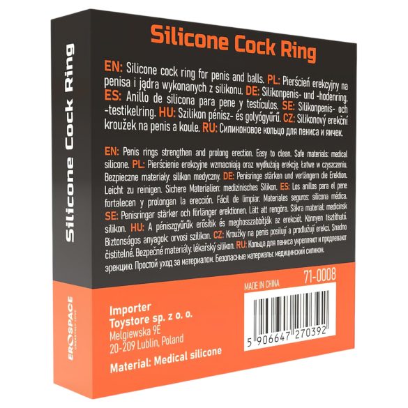 Men's Play - penis i testis prsten - crna