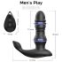 Men's Play - crni prostata vibrator s pokretom gore-dolje