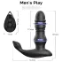 Men's Play - vibrirajući stimulator prostate s pokretnom glavom - crni