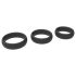 Men's Play - debeli set prstena za penis - crna (3 kom)