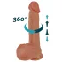 Natural Play - potiskani okretni vibrator (prirodni)