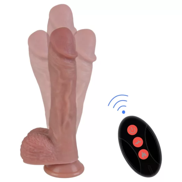 Natural Play - potiskani okretni vibrator (prirodni)