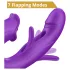 Erospace Sweet Play - jezični stimulator klitorisa i klimajući G-točka vibrator (ljubičasti)