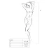 Passion BS010 - otvoreni mrežasti bodystocking - crna - S-L