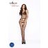 Passion BS032 - mrežasti otvoreni body (crni) - S-L