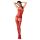 Passion BS050 - mrežasti set s uzorkom srca i cvijeća (crveni) - S-L