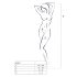 Passion BS057 - cik-cak mrežasti set (crni) - S-L