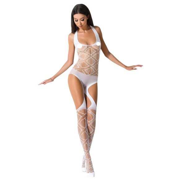Passion BS060 - mrežasti set s rombovima (bijeli) - S-L