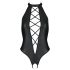 Passion Nancy - otvoreni body s križnim naramenicama (crni) - L/XL