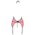 Passion Peonia - seksi komplet grudnjak i tanga - crvena