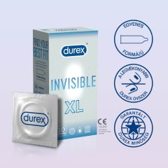 Durex Invisible XL - ekstra veliki kondomi (10 kom)
