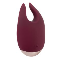   Feel the Magic Shiver - punjivi vibrator za klitoris (bordo) - u torbici