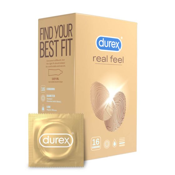 Durex Real Feel - kondomi bez lateksa (16 kom)