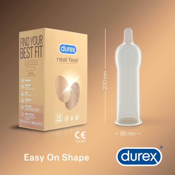 Durex Real Feel - kondomi bez lateksa (16 kom)