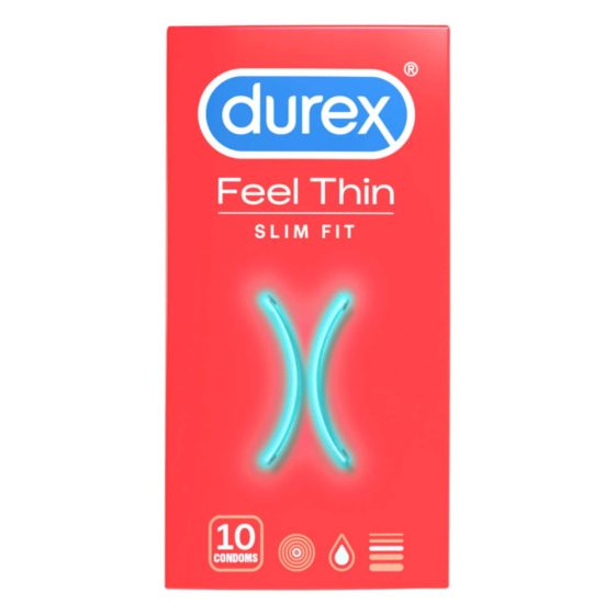 Durex Feel Thin Slim Fit - kondomi realističnog osjećaja (10 kom)