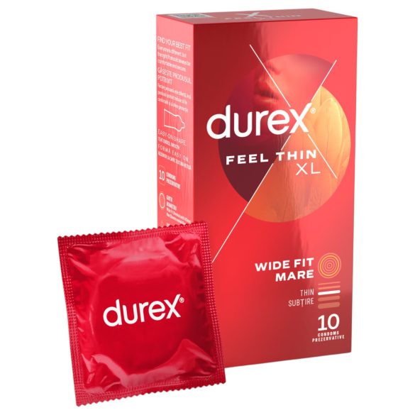 Durex Feel Thin XL - realističan osjećaj kondoma (10 komada)