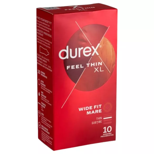 Durex - prezervativi Feel Thin XL - prirodan osjećaj - 10 komada
